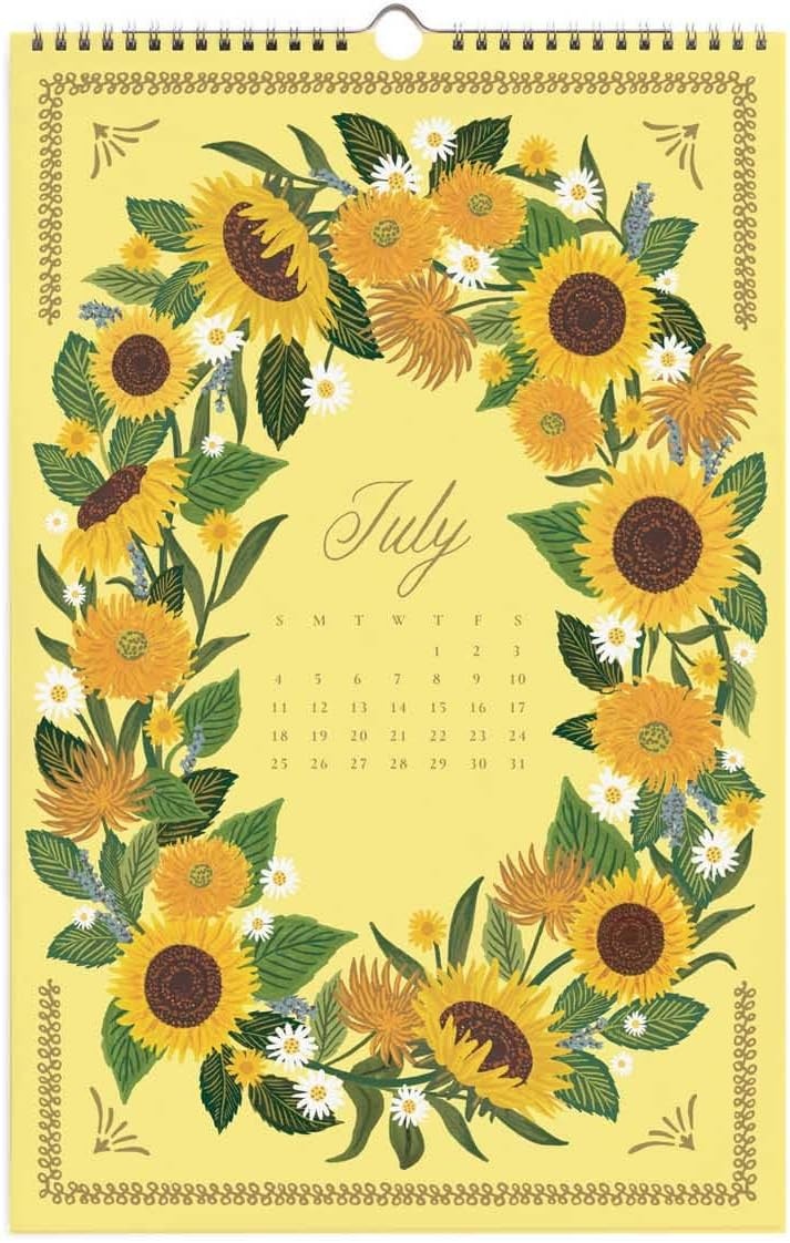 imageRIFLE PAPER CO 2027 Paisley Appointment Calendar Dated for the Months of January December 2027 Includes 12 Illustrations Remember Birthdays Anniversaries Celebrations and MoreBotanical Garden