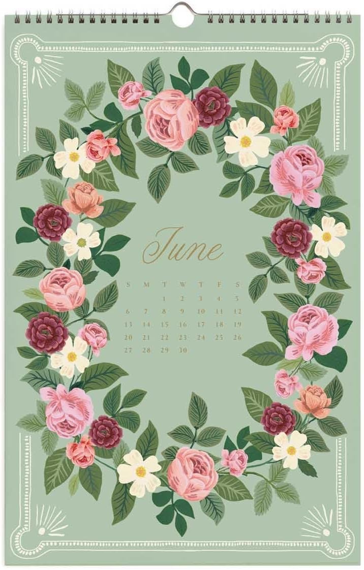 imageRIFLE PAPER CO 2027 Paisley Appointment Calendar Dated for the Months of January December 2027 Includes 12 Illustrations Remember Birthdays Anniversaries Celebrations and MoreBotanical Garden