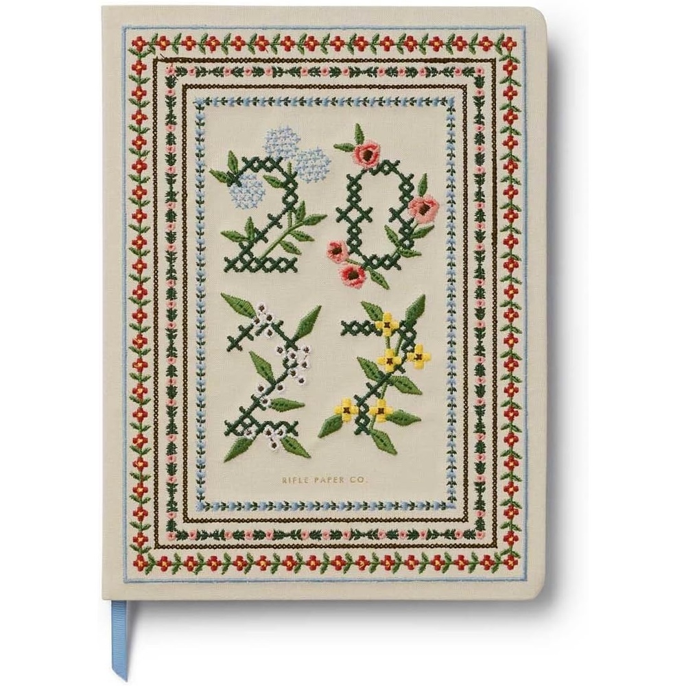 imageRIFLE PAPER CO 2027 12Month Bookbound Planner Keep Your Plans for the New Year Organized Effortless and Beautiful Planning Featuring Heritage Sampler Pattern