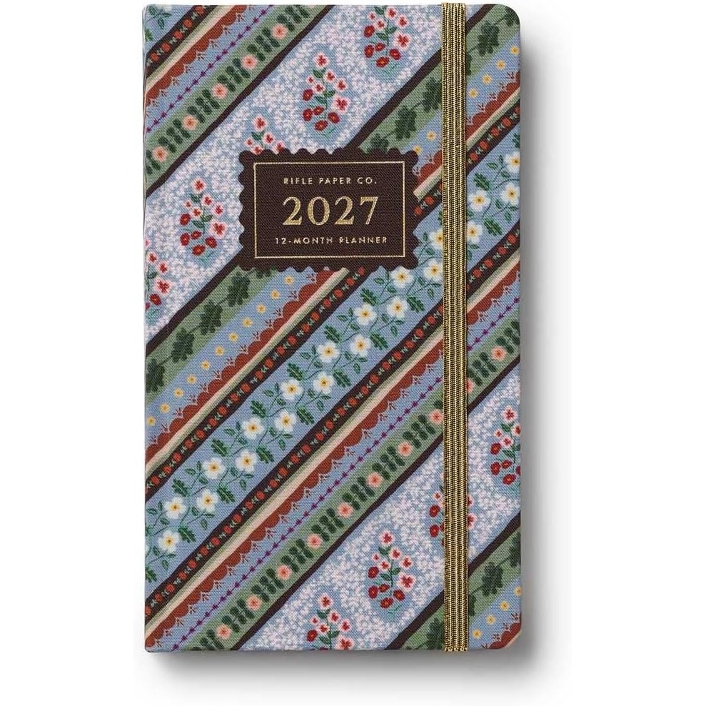 imageRIFLE PAPER CO 2027 12Month Hardcover Pocket Planner JanuaryDecember Monthly and Weekly Pages for Detailed Planning Space for Extra Notes 636 L 38 W Paisley