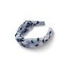 RIFLE PAPER CO. Blue Hydrangea Knotted Headband, Full Polyester on Durable Plastic Band, Hair Accessory for Everyday Use, Accent to Top Off Your Favorite Outfit(Blue Hydrangea)
