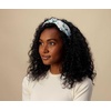 RIFLE PAPER CO. Blue Hydrangea Knotted Headband, Full Polyester on Durable Plastic Band, Hair Accessory for Everyday Use, Accent to Top Off Your Favorite Outfit(Hydrangea)