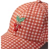 RIFLE PAPER CO. Gingham Cherries Baseball Cap, Women’s Baseball Hat, Classic Six-Panel Fruit Print Cap with Adjustable Strap, Made from 100% Cotton, One Size Fits All
