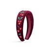 RIFLE PAPER CO. Blue Hydrangea Knotted Headband, Full Polyester on Durable Plastic Band, Hair Accessory for Everyday Use, Accent to Top Off Your Favorite Outfit(Cherries)