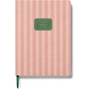 RIFLE PAPER CO. Pinking Stripe Softcover Journal 150 Lined Pages, 8.5″ L x 6.25″ W, Linen Textured Paper-Wrapped Hardboard Cover, Includes Grosgrain Ribbon Bookmark