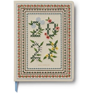 RIFLE PAPER CO. 2027 12-Month Bookbound Planner, Keep Your Plans for the New Year Organized, Effortless and Beautiful Planning, Featuring Heritage Sampler Pattern