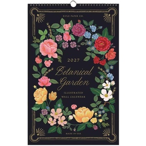 RIFLE PAPER CO. 2027 Paisley Appointment Calendar, Dated for the Months of January – December 2027, Includes 12 Illustrations, Remember Birthdays, Anniversaries, Celebrations and More(Botanical Garden)