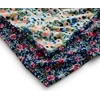 RIFLE PAPER CO. Fleece Blanket | Cozy Up in This Soft Screen Printed Floral Decorative Throw for a Layer of Warmth, 100% Polyester (80″ W X 50″ L), Rosa