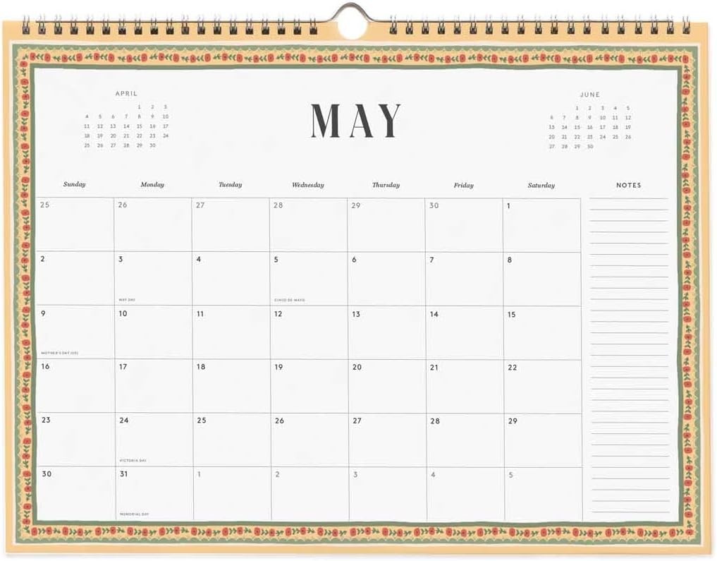 image:imageRIFLE PAPER CO 2027 Dog of the Month Kitchen Calendar Dated for the Months of Jan Dec 2027 Includes 12 Illustrations Remember Birthdays Anniversaries Celebrations and MorePaisley
