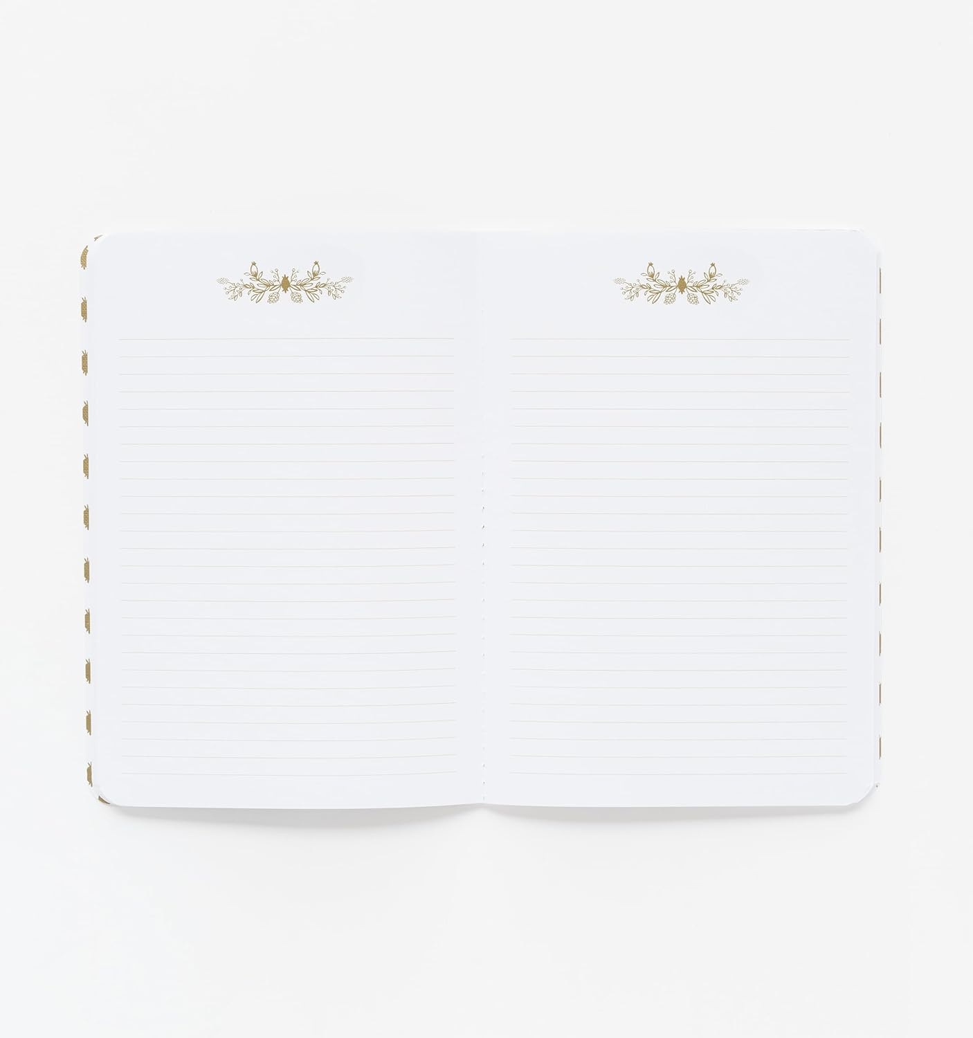 image:imageRIFLE PAPER CO Assorted Set of 3 Mimi Notebooks 85 L x 6 W Set Of 3 64 Ruled Pages With Gold Ink FullColor DieCut Canvas Cover With White Text Paper InteriorMulticolor