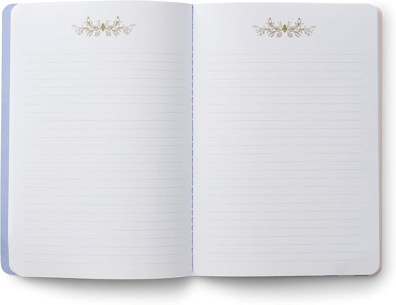 image:imageRIFLE PAPER CO Assorted Set of 3 Mimi Notebooks 85 L x 6 W Set Of 3 64 Ruled Pages With Gold Ink FullColor DieCut Canvas Cover With White Text Paper InteriorHydrangea