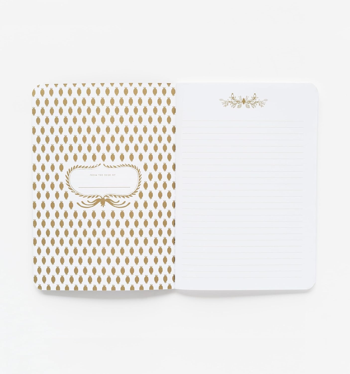 image:imageRIFLE PAPER CO Assorted Set of 3 Mimi Notebooks 85 L x 6 W Set Of 3 64 Ruled Pages With Gold Ink FullColor DieCut Canvas Cover With White Text Paper InteriorMulticolor