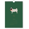 RIFLE PAPER CO. 2027 Dog of the Month Kitchen Calendar, Dated for the Months of Jan. – Dec. 2027, Includes 12 Illustrations, Remember Birthdays, Anniversaries, Celebrations and More(Cats & Dogs)