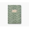 RIFLE PAPER CO. Assorted Set of 3 Mimi Notebooks, 8.5″ L x 6″ W, Set Of 3, 64 Ruled Pages With Gold Ink, Full-Color Die-Cut Canvas Cover With White Text Paper Interior(Dahlia)