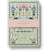 RIFLE PAPER CO. Assorted Set of 3 Mimi Notebooks, 8.5″ L x 6″ W, Set Of 3, 64 Ruled Pages With Gold Ink, Full-Color Die-Cut Canvas Cover With White Text Paper Interior(Jane Austen)