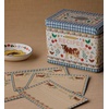 RIFLE PAPER CO. Recipe Tin, Includes 24 Individual Cards and 12 Dividers, Holds Approximately 200 Inserts, Box Size 4.25″ W x 6.25″ L x 5″ H, Home Sweet Home Design(Home Sweet Home)