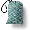 RIFLE PAPER CO. Rose Study Packable Rain Poncho, Printed in Full Color, Easily Packs into Attached Pouch, Made From 100% Recycled Polyester (49.2″ W x 35.4″ L)