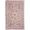 RIFLE PAPER CO. Rosette Floral Pattern Ultra-Soft Plush Fleece Throw Blanket, Luxuriously Soft Screen Printed Throw, 100% Polyester (80″ W X 50″ L), Perfect for Snuggling