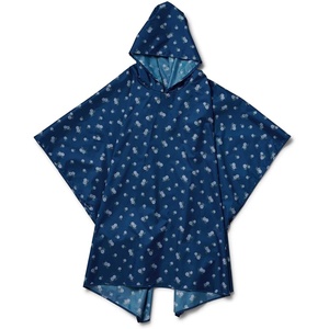 RIFLE PAPER CO. Ditsy Hydrangea Packable Rain Poncho, Printed in Full Color, Easily Packs into Attached Pouch, Made from 100% Recycled Polyester (49.2″ W x 35.4″ L)
