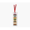RIFLE PAPER CO. Book Club Bookmark 6″ L x 1.75″ W, Saffiano PU with a Grosgrain Ribbon, Metallic Gold Foil Logo, Perfect for Book Lovers, Writers, & Readers(Book Club)