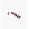 RIFLE PAPER CO. Book Club Bookmark 6″ L x 1.75″ W, Saffiano PU with a Grosgrain Ribbon, Metallic Gold Foil Logo, Perfect for Book Lovers, Writers, & Readers(Ladies Night Book Club)