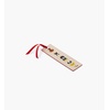 RIFLE PAPER CO. Book Club Bookmark 6″ L x 1.75″ W, Saffiano PU with a Grosgrain Ribbon, Metallic Gold Foil Logo, Perfect for Book Lovers, Writers, & Readers(Studious Dogs)
